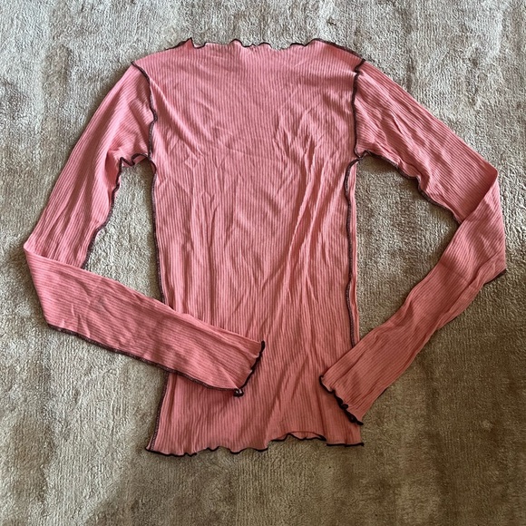 Pink Long Sleeve Women's Top - Picture 5 of 7